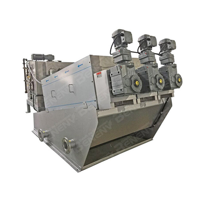 Mehrscheiben-Schneckenpresse-Schlamm-Entwässerungsmaschine für die Behandlung von Lebensmittelabwässern