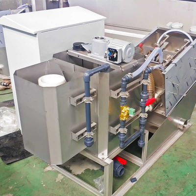 Rostfreier horizontaler Soem-Schlamm-Entwässerungsspindelpresse