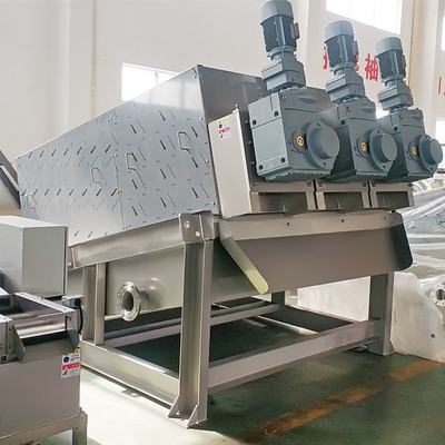 Schlamm-Entwässerungsmittel-Maschinen-multi Platten-Spindelpresse für aktivierte Schlamm-Behandlung